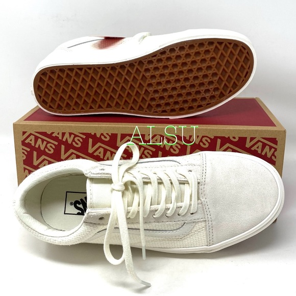 VANS Old Skool Woven Check Marshmallow Women’s - Picture 6 of 10